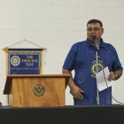 Rotary Club President Jesus Garcia's words of wisdom.